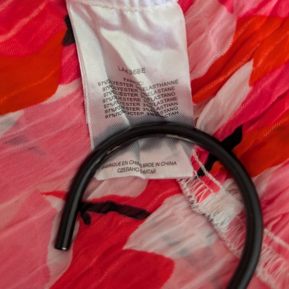 Molly Bracken Womens Medium Pink Floral Print Tank Top Preppy Cottage Shabbychic - Picture 7 of 7